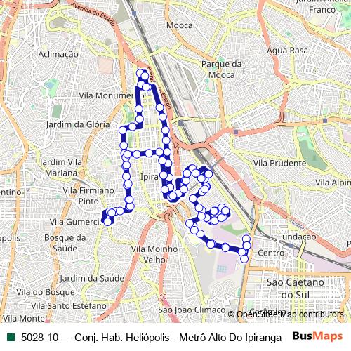 5028-10 bus Line Map
