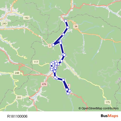 R181100006 bus Line Map