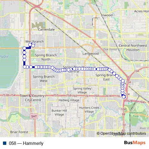 058 bus Line Map