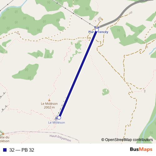 32 cable-car Line Map