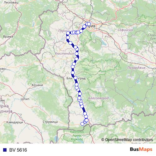 BV 5616 rail Line Map
