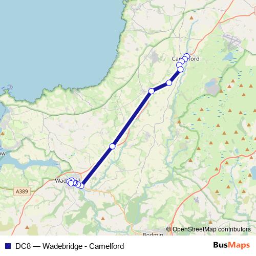 DC8 bus Line Map