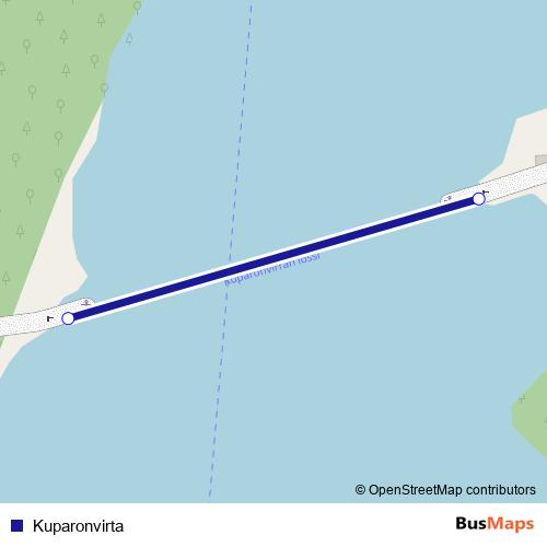 Kuparonvirta ferry Line Map