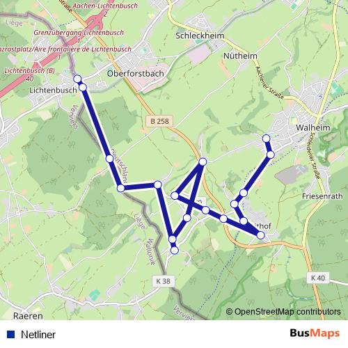Netliner metro Line Map