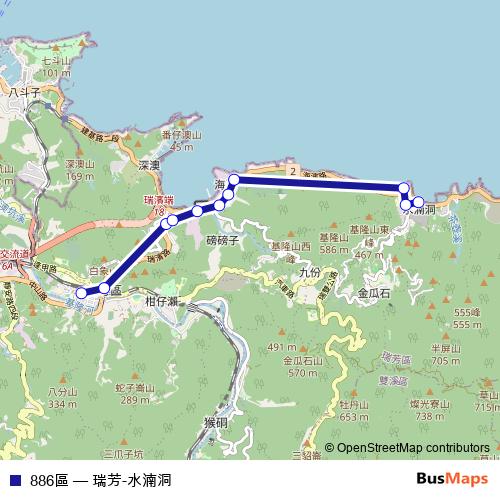 886區 bus Line Map