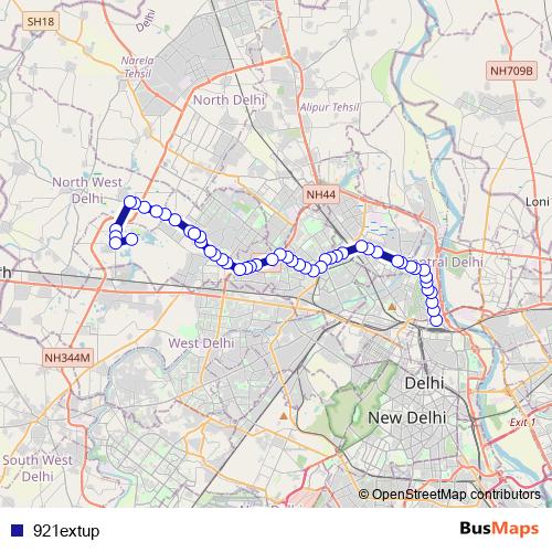 921extup bus Line Map