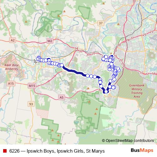 6226 bus Line Map