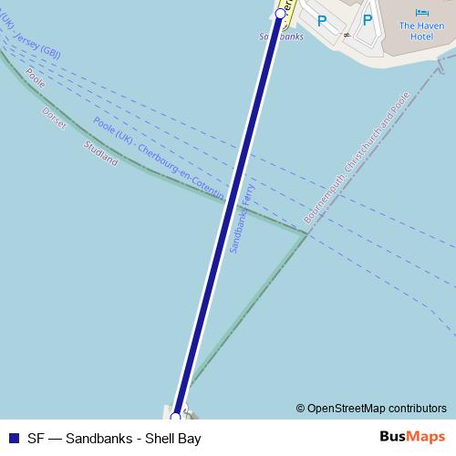 SF ferry Line Map