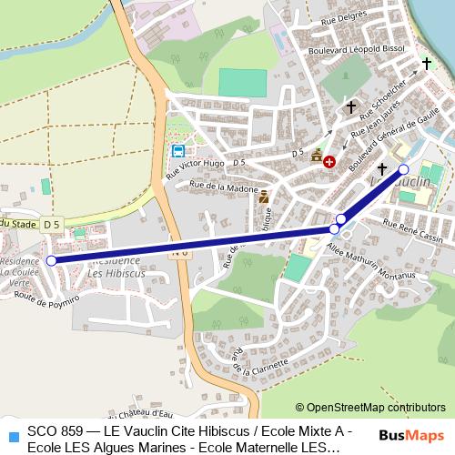 SCO 859 bus Line Map