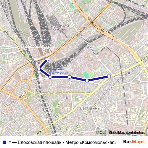 т tram Line Map