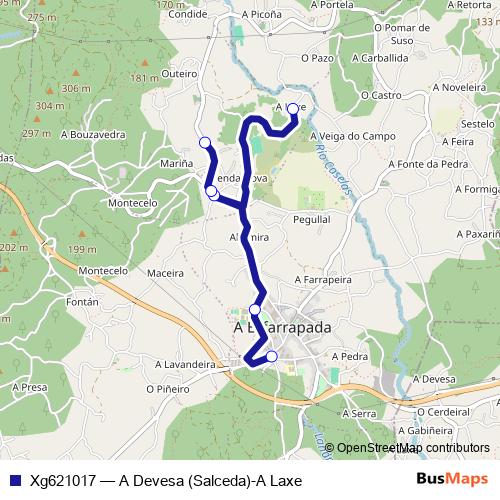 Xg621017 bus Line Map