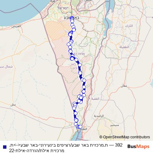 392 bus Line Map
