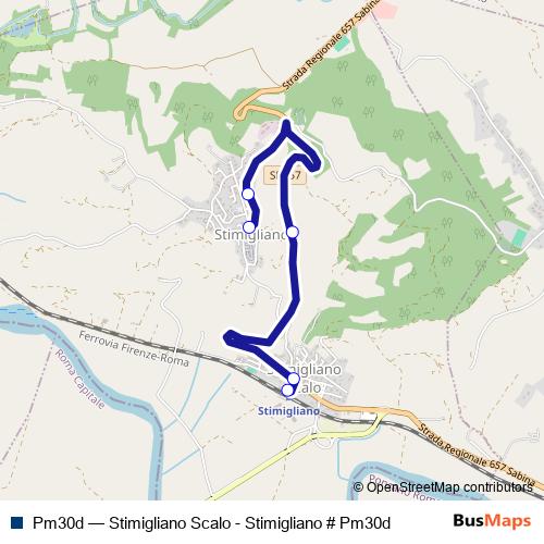 Pm30d bus Line Map