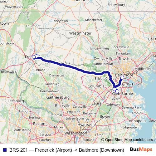 BRS 201 bus Line Map