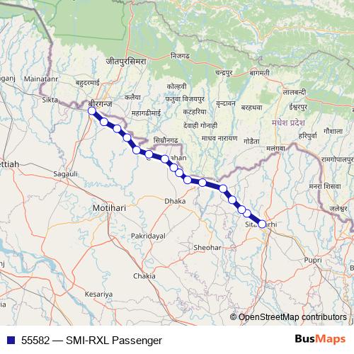 55582 rail Line Map