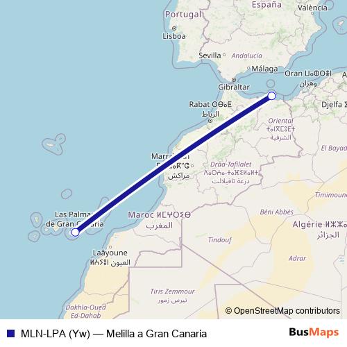 MLN-LPA (Yw) air Line Map