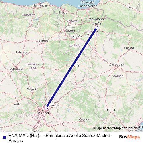 PNA-MAD (Hat) air Line Map
