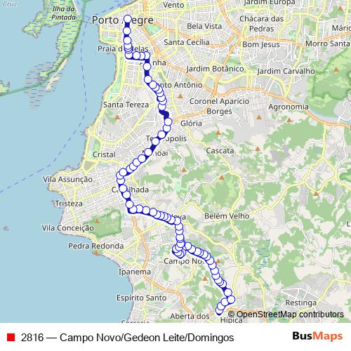 2816 bus Line Map