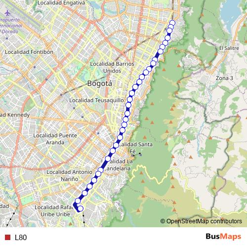 L80 bus Line Map