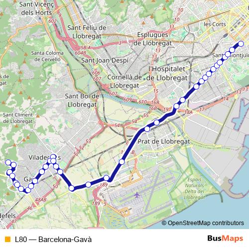 L80 bus Line Map
