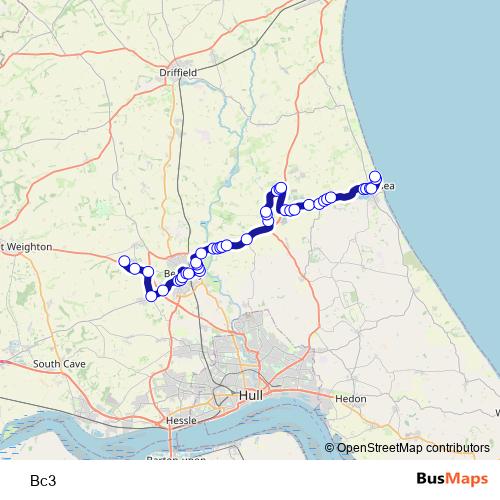 Bc3 bus Line Map