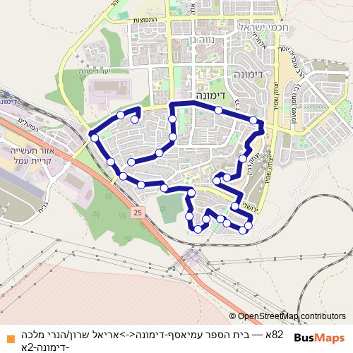 82א bus Line Map