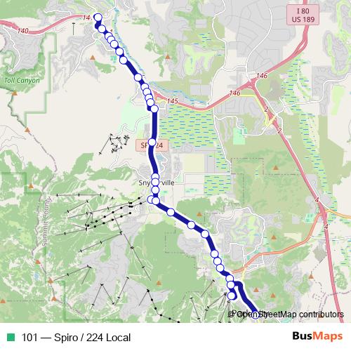 101 bus Line Map