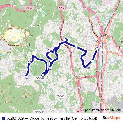 Xg621029 bus Line Map