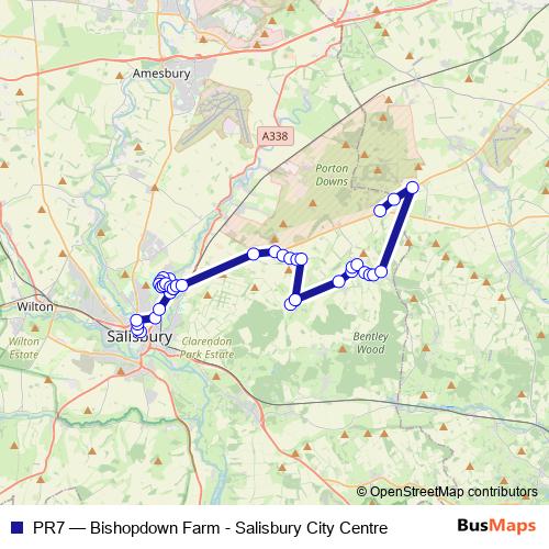 PR7 bus Line Map