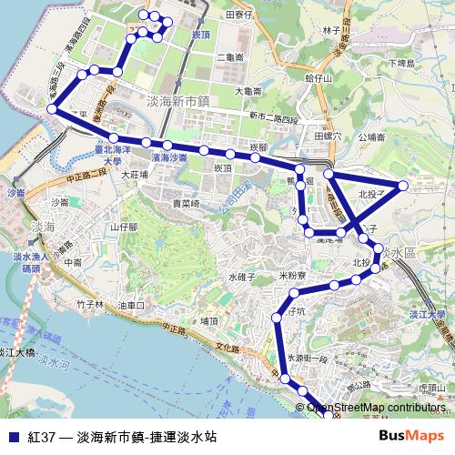 紅37 bus Line Map