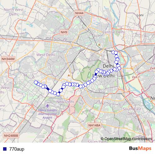 770aup bus Line Map