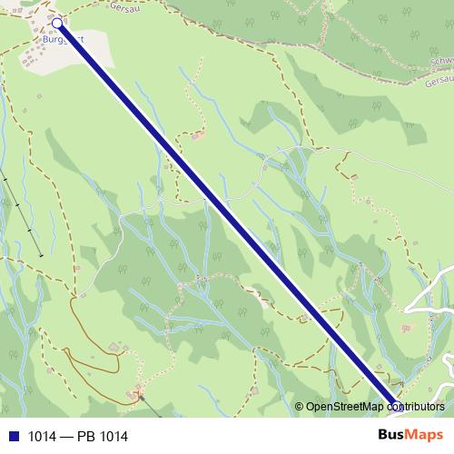 1014 cable-car Line Map