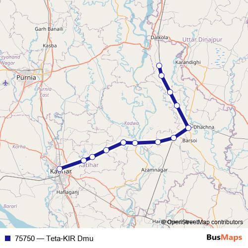 75750 rail Line Map