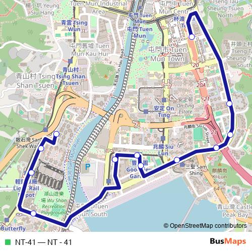 NT-41 bus Line Map