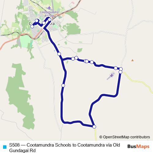 S508 bus Line Map