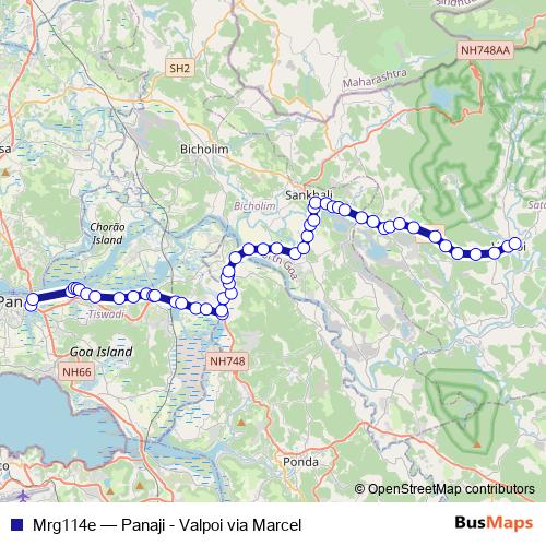 Mrg114e bus Line Map