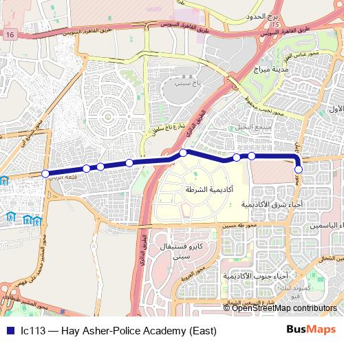 Ic113 bus Line Map