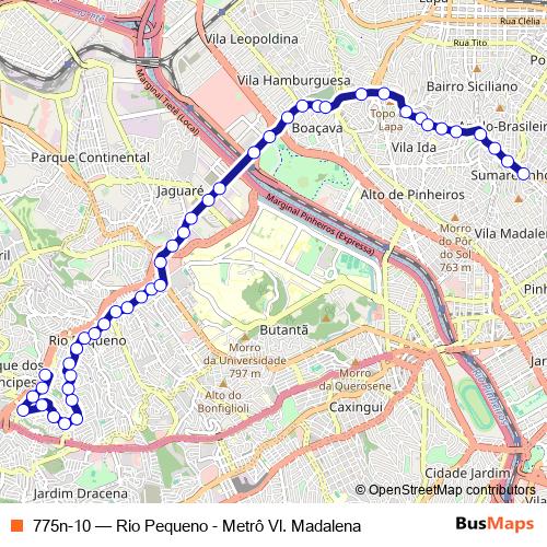 775n-10 bus Line Map
