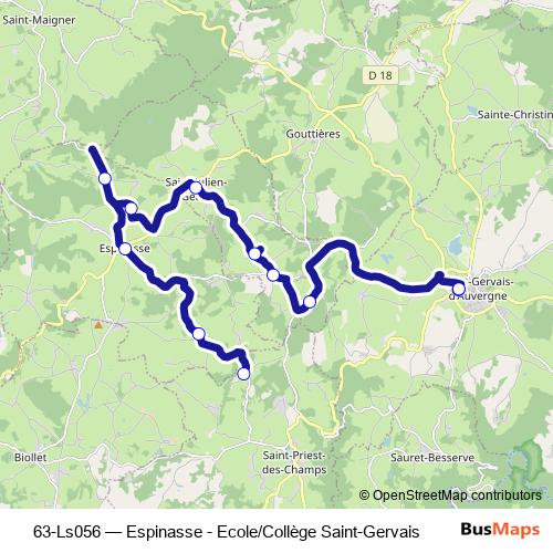 63-Ls056 bus Line Map