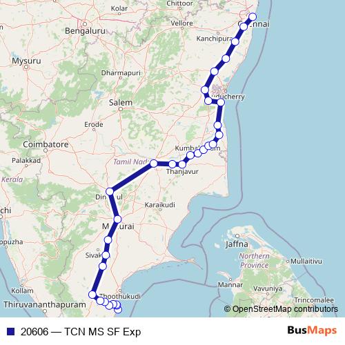 20606 rail Line Map