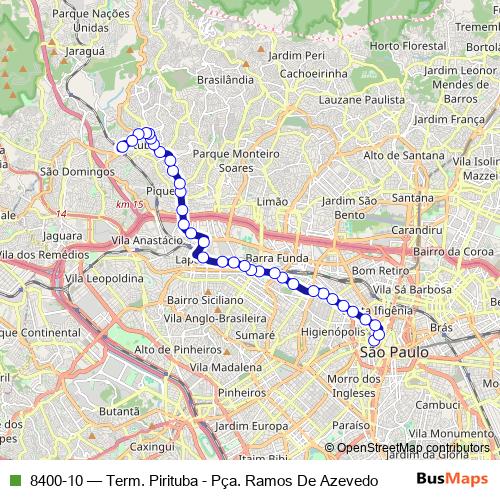 8400-10 bus Line Map