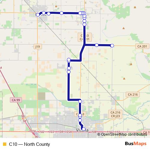 C10 bus Line Map