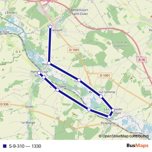 5-9-310 bus Line Map
