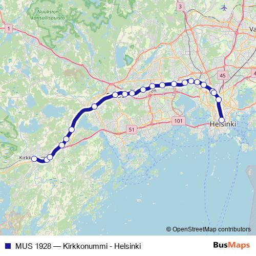 MUS 1928 rail Line Map