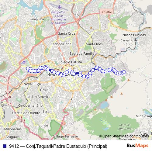 9412 bus Line Map