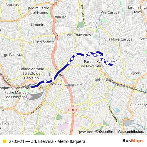 2703-21 bus Line Map