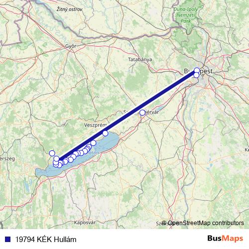 19794 KÉK Hullám rail Line Map