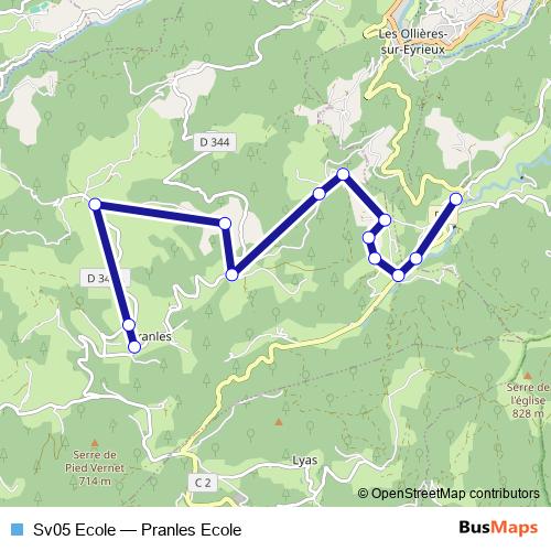 Sv05 Ecole bus Line Map