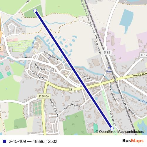 2-15-109 bus Line Map