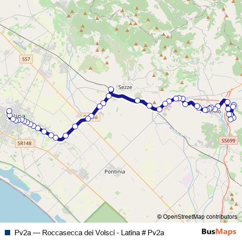 Pv2a bus Line Map